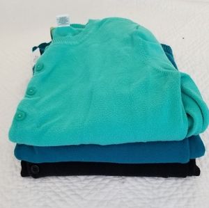 Nordstrom BP | 3 Cardigans Black, teal, turquoise